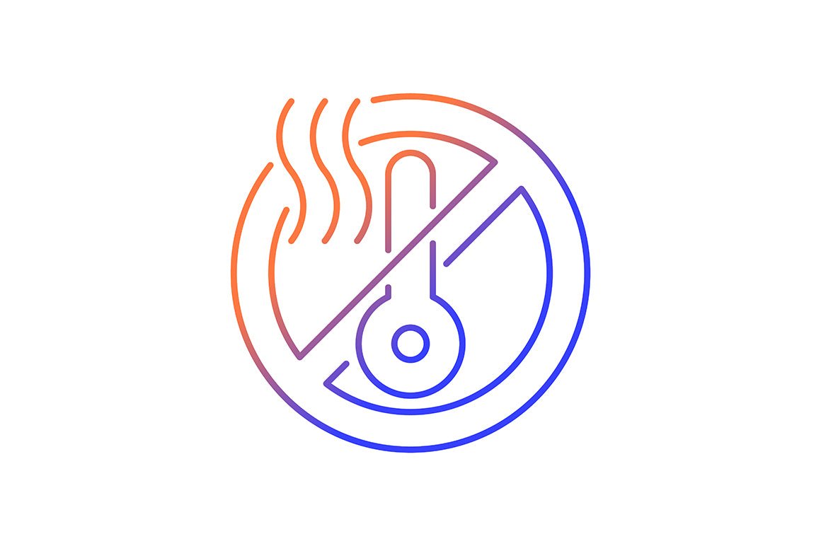 Vr headset gradient manual label icons set for dark and light mode