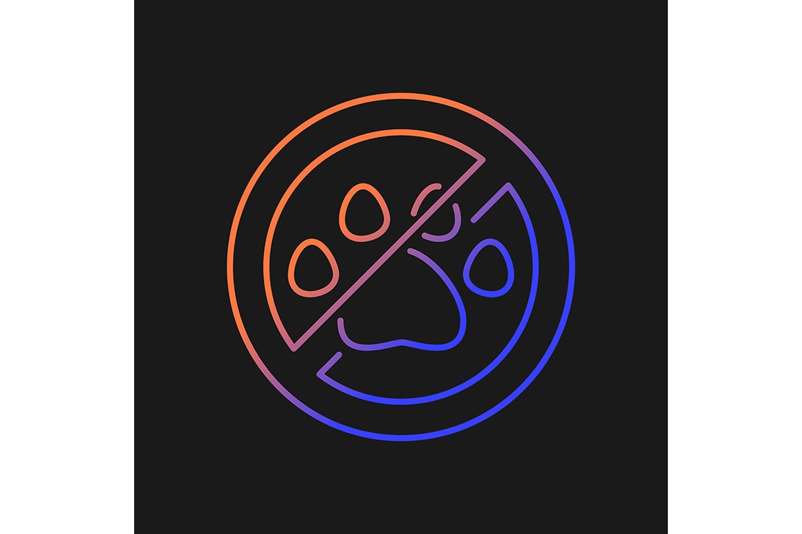 Vr headset gradient manual label icons set for dark and light mode