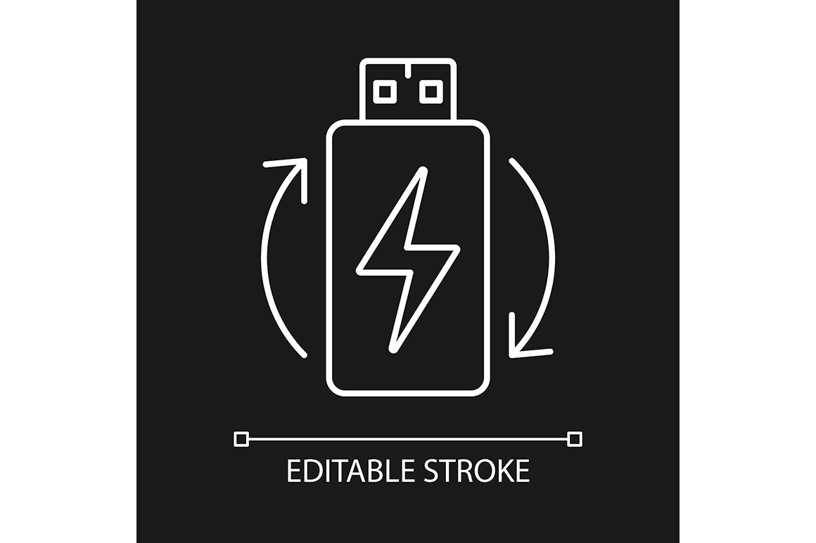 VR headset linear manual label icons set for dark and light mode