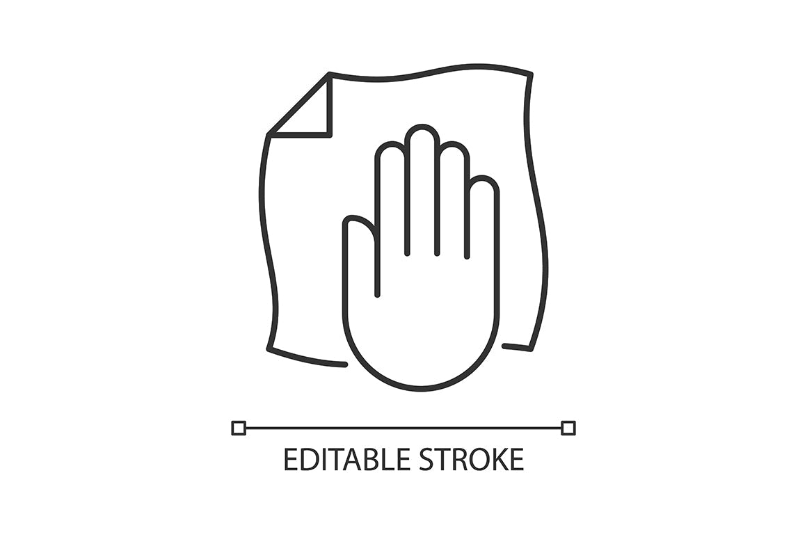 VR headset linear manual label icons set for dark and light mode