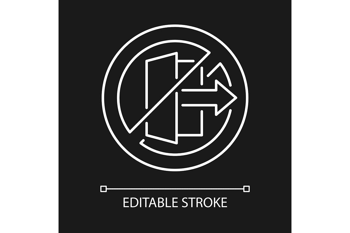 VR headset linear manual label icons set for dark and light mode