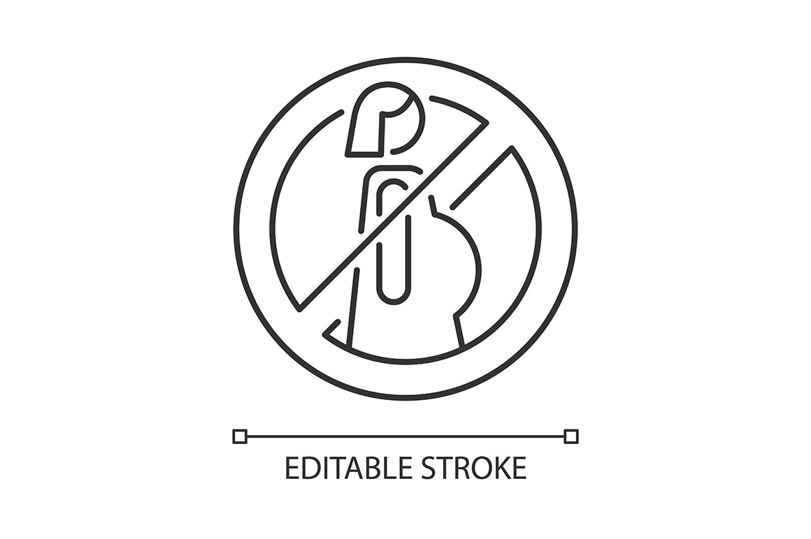VR headset linear manual label icons set for dark and light mode