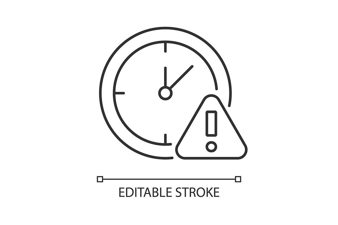 VR headset linear manual label icons set for dark and light mode