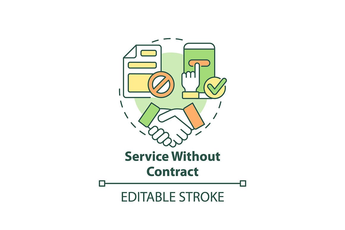 Waste collection services concept icons bundle