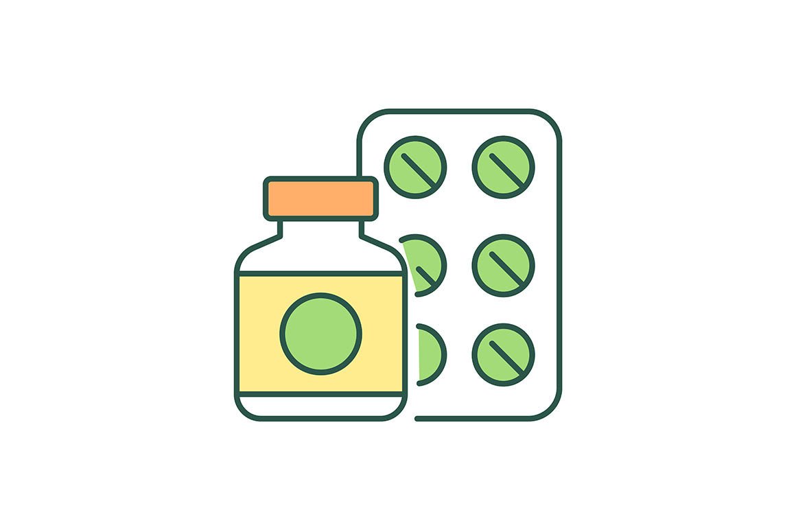 Waste management RGB color icons set