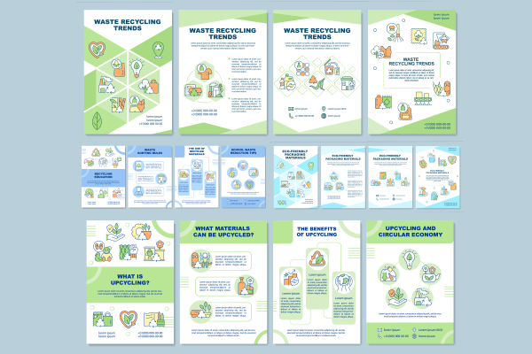 Waste Recycling Brochures Bundle