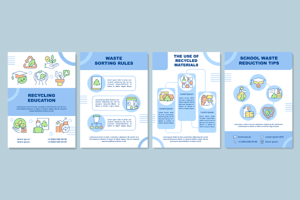 Waste Recycling Brochures Bundle