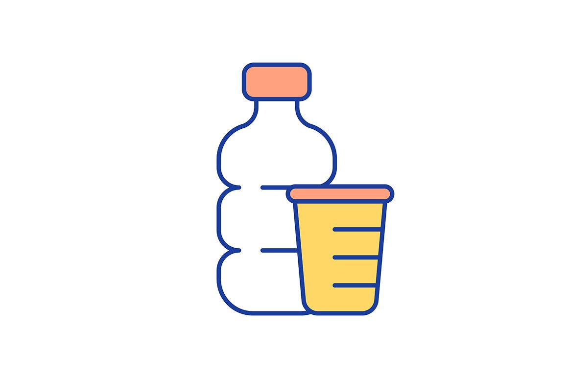 Waste recycling RGB color icons set