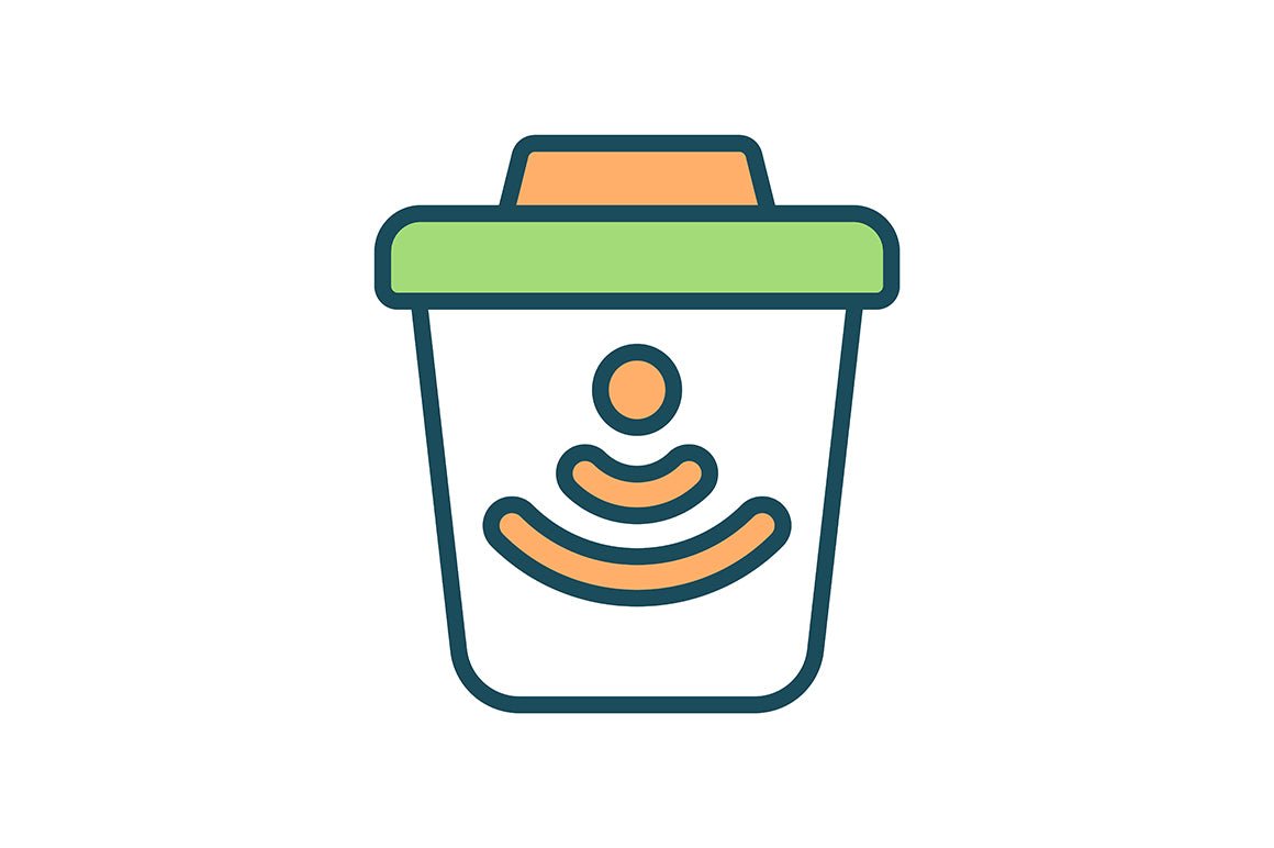 Waste recycling RGB color icons set