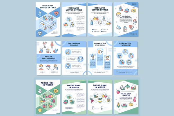 Water and hydration brochure bundle