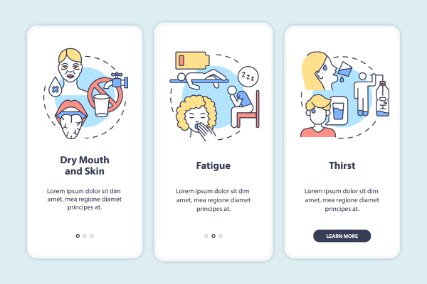 Water Consumption App Page Screen Bundle