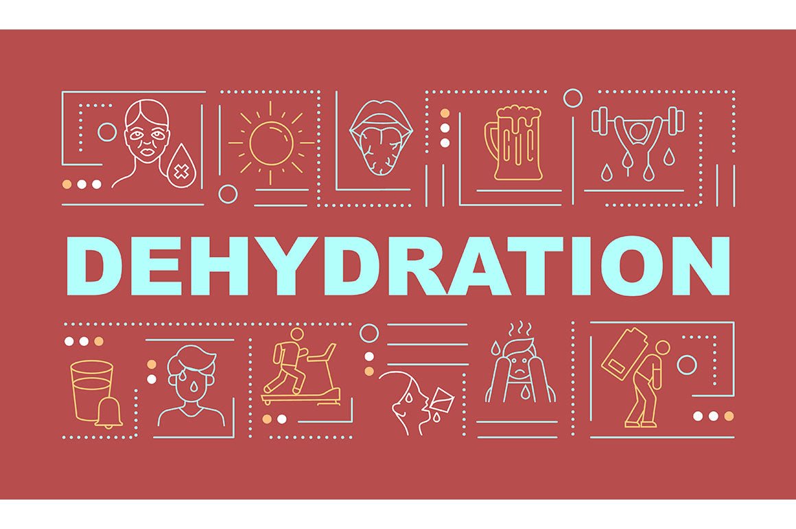 Water consumption word concepts banners bundle