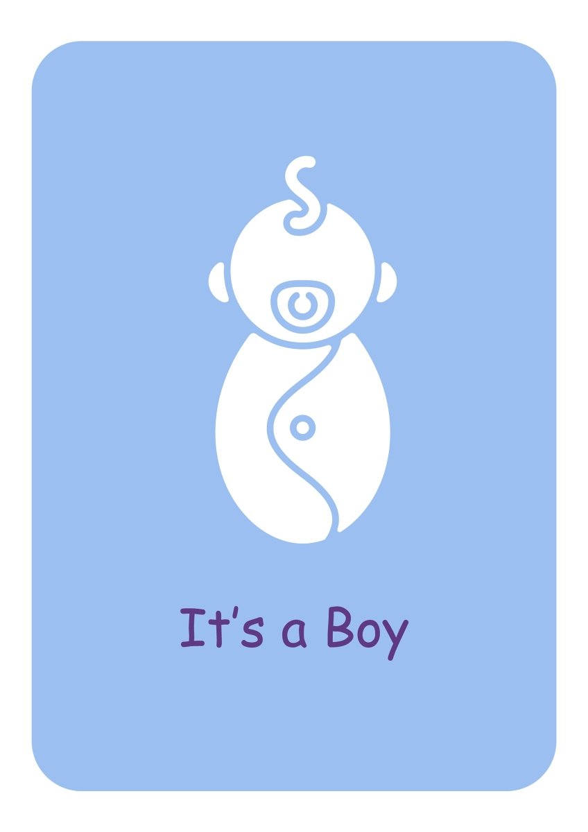 Welcome newborn in family greeting cards with glyph icon element set
