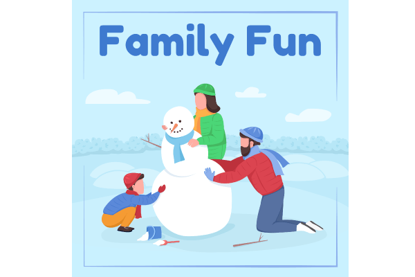 Winter Holiday Social Media Post Mockup