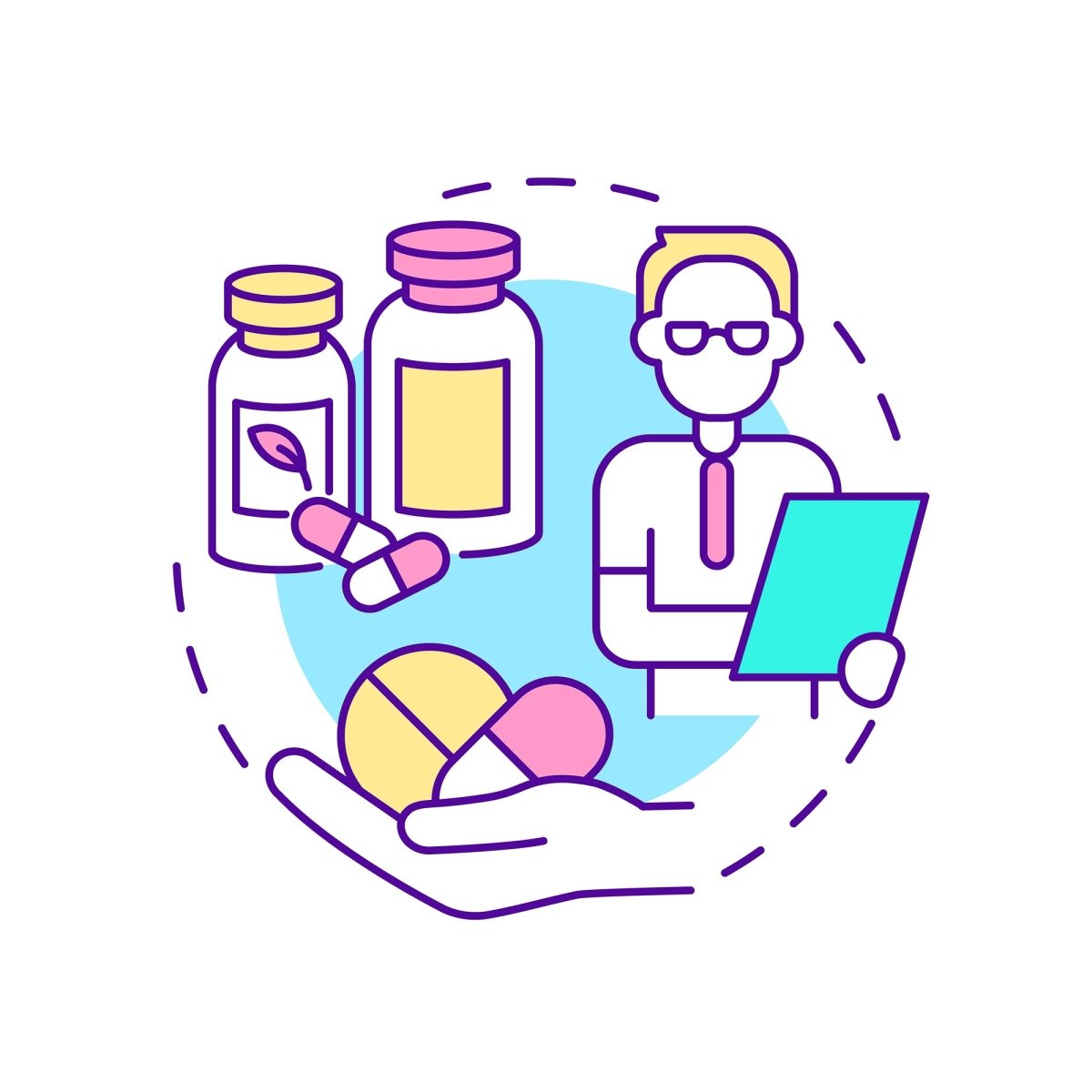 Women healthcare concept icons pack for dark and light theme