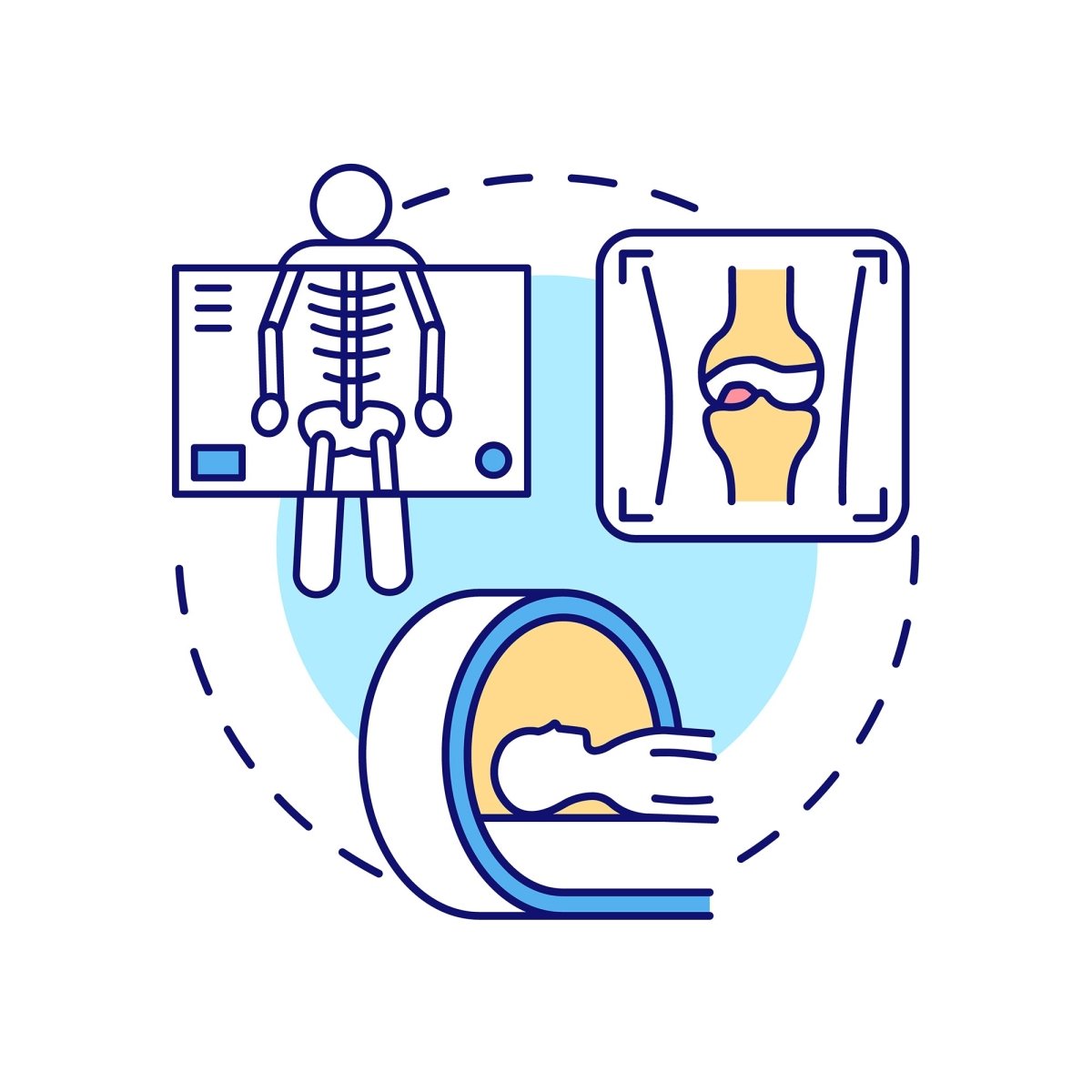 Women healthcare concept icons pack for dark and light theme