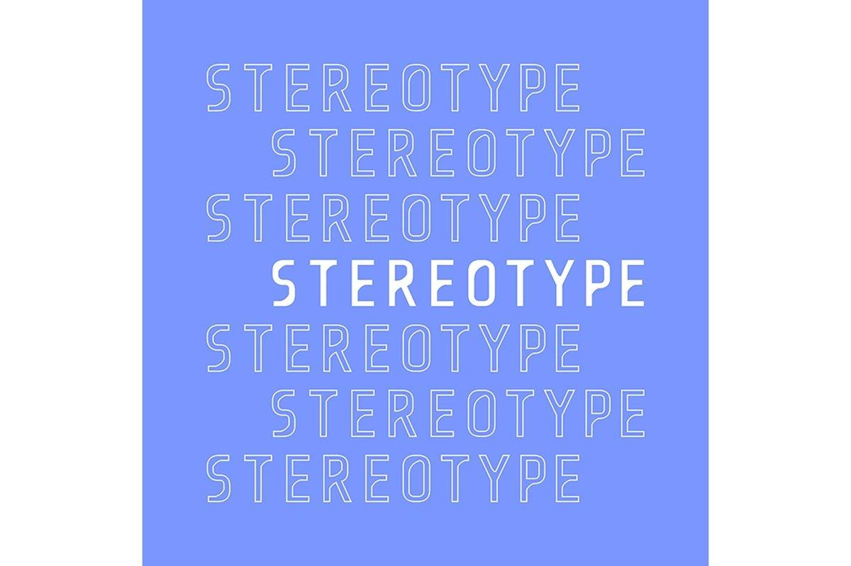 Word poster decorative typography set