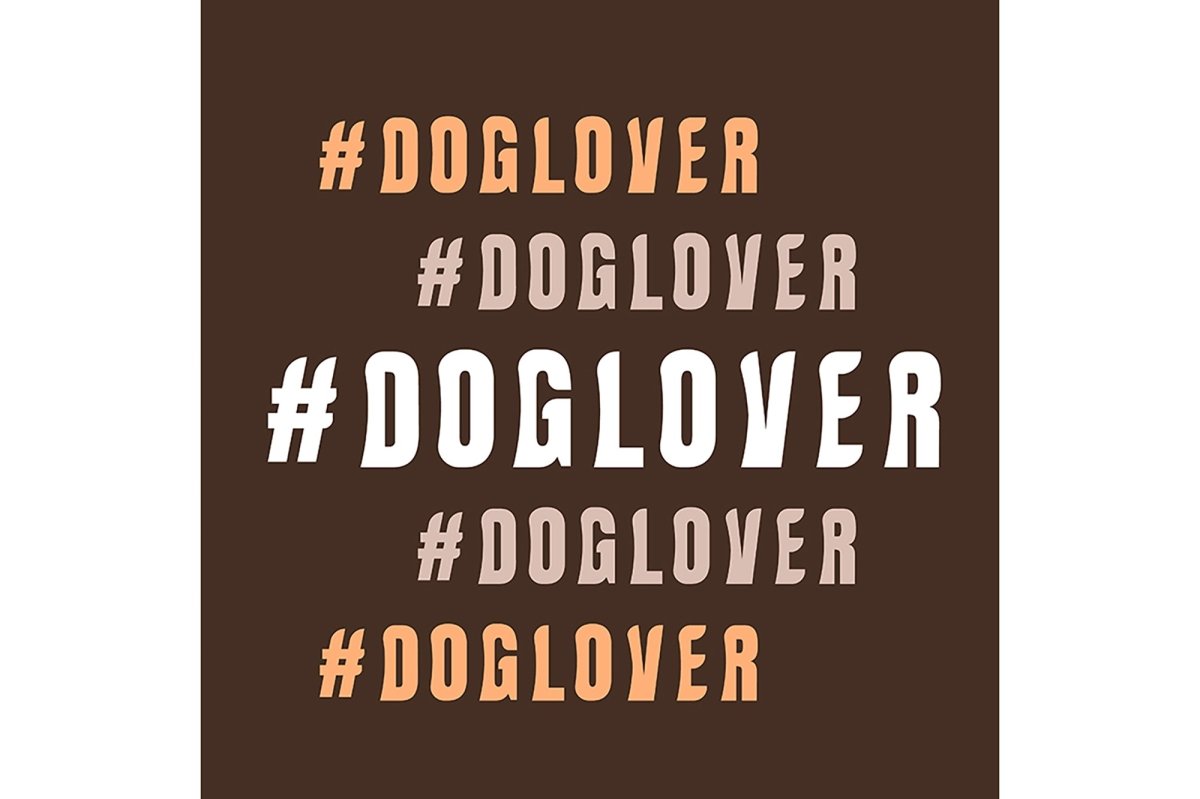 Word poster decorative typography set