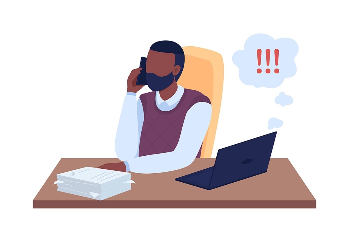Work character semi flat color vector illustration set