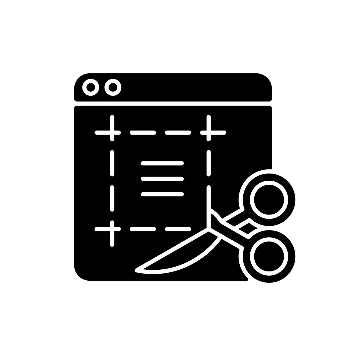 Work monitoring black glyph icons set on white space