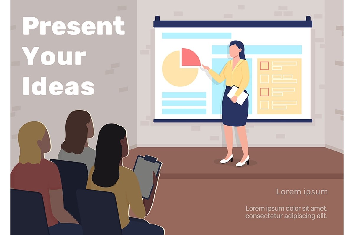 Workshop poster flat vector templates