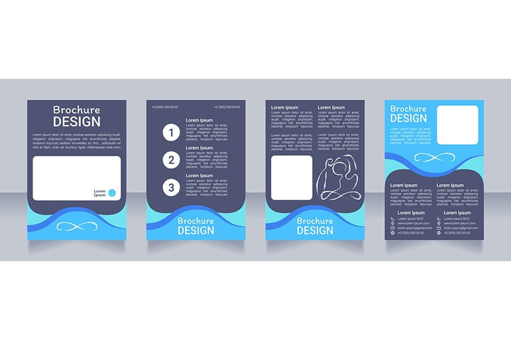 Yoga and meditation brochure template bundle