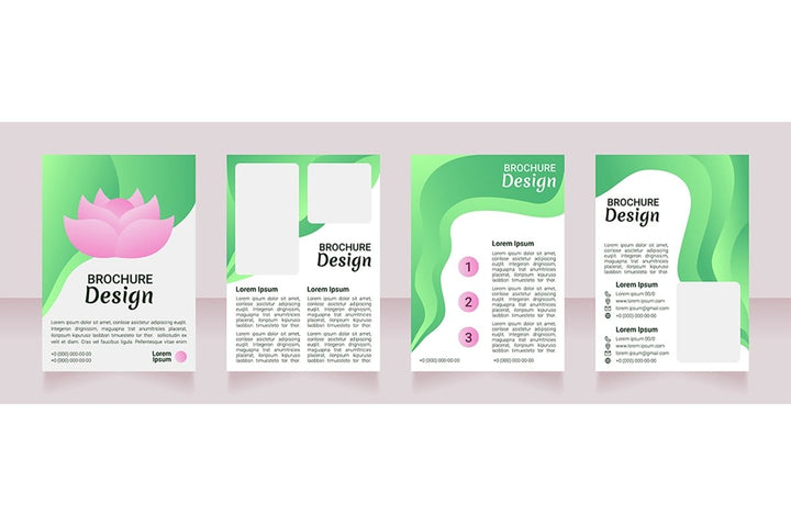 Yoga studio brochure template bundle