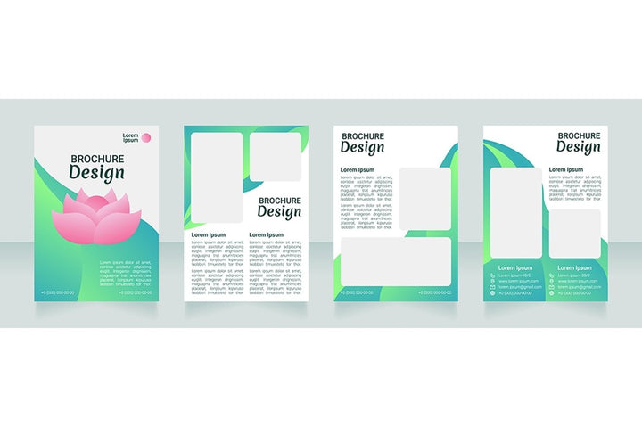 Yoga studio brochure template bundle