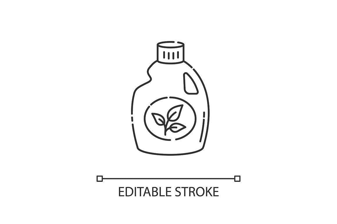 Zero waste linear icons set