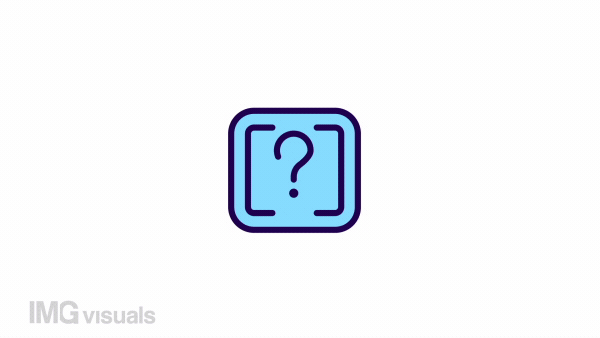 Animated get answer color icon. Asking for information. Quick support. Request. Seamless loop HD video with alpha channel on transparent background. Simple filled line motion graphic animation