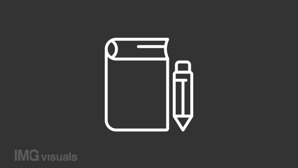Animated schoolbook white line icon. Essential knowledge. Education. Increase intelligence. Seamless loop HD video with alpha channel on transparent background. Motion graphic design for night mode