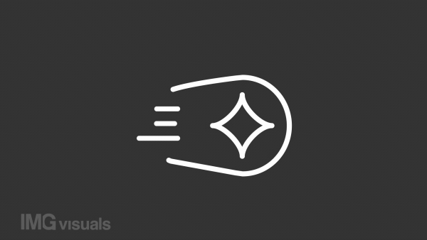 Animated comet white line icon. Space body. Falling star. Make wish. Glowing tail. Seamless loop HD video with alpha channel on transparent background. Motion graphic design for night mode