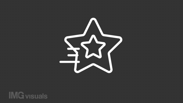 Animated star falls white line icon. Make wish upon falling star. Burning meteor. Seamless loop HD video with alpha channel on transparent background. Motion graphic design for night mode