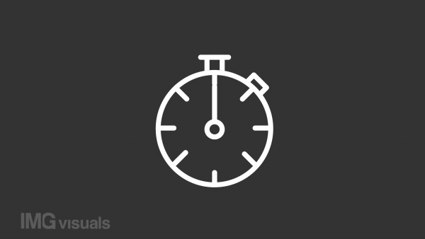 Animated chronometer white line icon. Accurate time counting. Sport tool. Competition. Seamless loop HD video with alpha channel on transparent background. Motion graphic design for night mode