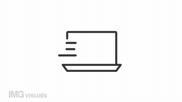 Animated online info linear icon. Fast client support on internet. Helpdesk website. Seamless loop HD video with alpha channel on transparent background. Outline motion graphic animation