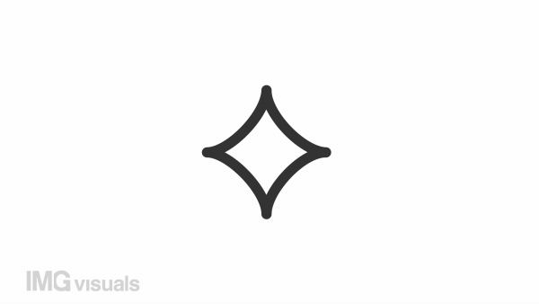 Animated spark linear icon. Celestial body. Space and cosmos. Award and ranking. Seamless loop HD video with alpha channel on transparent background. Outline motion graphic animation