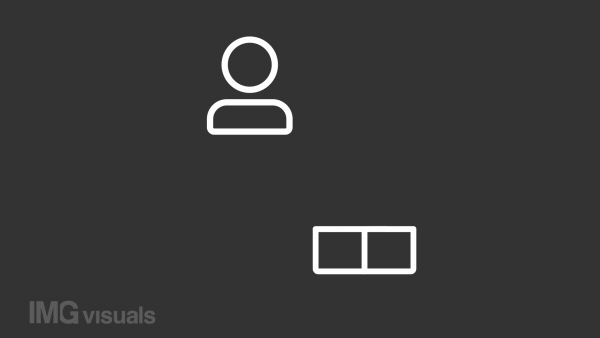 Customer journey white animation. Building route from person to box line animated icon. Marketing strategy. Isolated illustration on dark background. Transition alpha video. Motion graphic