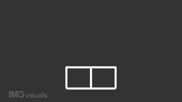Product design white line animation. Pen tool flying out from paper box animated icon. Creative process. Digital art. Isolated illustration on dark background. Transition alpha video. Motion graphic
