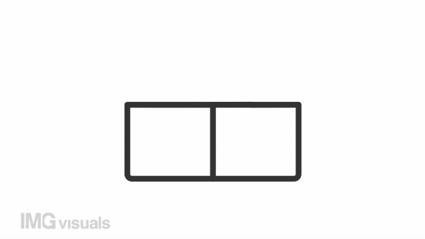 Box opening line animation. Surprise gift animated icon. New product. Package delivery. Parcel service. Black illustration on white background. HD video with alpha channel. Motion graphic