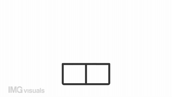 Product design line animation. Pen tool flying out from paper box animated icon. Creative process. Digital art. Black illustration on white background. HD video with alpha channel. Motion graphic