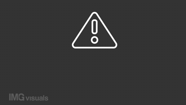 Flowchart error white line animation. Animated diagram icon. Technical problem. Crisis management process. Isolated illustration on dark background. Transition alpha video. Motion graphic