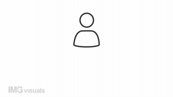 Delegation line animation. Animated diagram icon. Job roles hierarchy. Business organization. Teamwork management. Black illustration on white background. HD video with alpha channel. Motion graphic