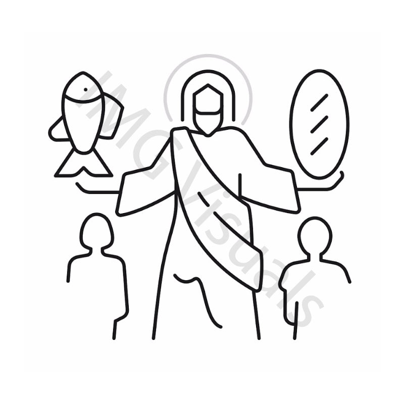 6 animated icons on the Bible theme
