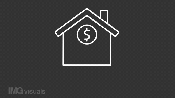 Deal closing white line animation. Buyer and seller handshake. Real estate transaction. Seamless loop HD video with alpha channel on transparent background. Animated outline icon for night mode