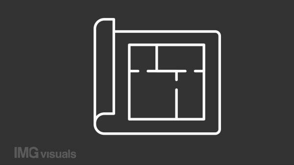 Number of rooms white line animation. Family house plan. Construction process. Seamless loop HD video with alpha channel on transparent background. Animated outline icon for night mode
