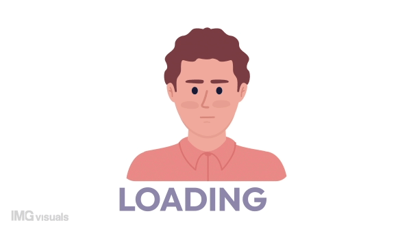Animated ID verifying service loader. Recognition. Flash message 4K video footage. Color isolated loading wait-animation progress indicator with alpha channel transparency for web design, social media