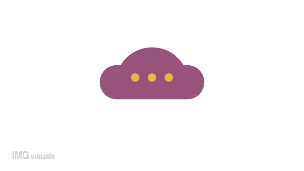 Animated cloud with drops indicator. Raining droplets. 4K video footage with alpha channel transparency. Website preloader. Download, upload progress. Simple loading icon animation for web UI design