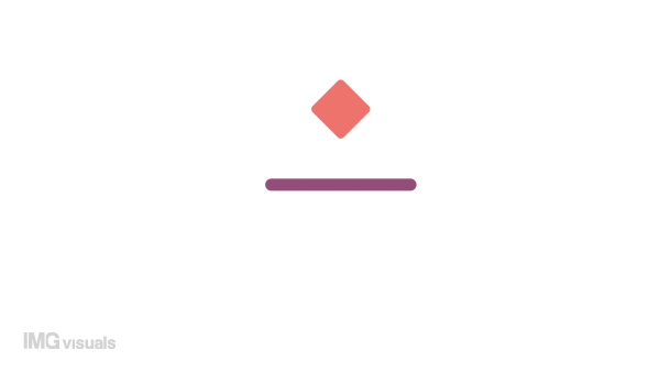 Animated shapes changing indicator