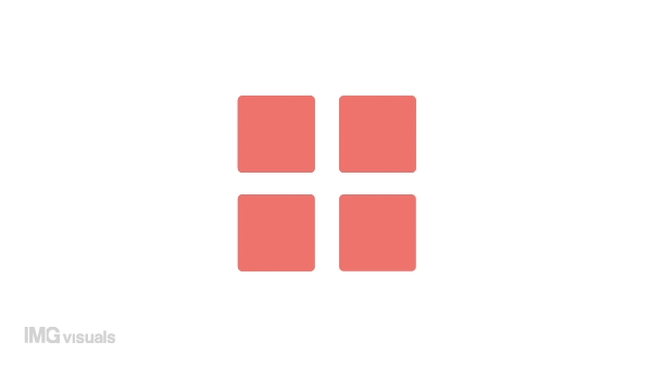 Animated splitting squares indicator. Transformation. 4K video footage with alpha channel transparency. Website preloader. Download, upload progress. Simple loading icon animation for web UI design