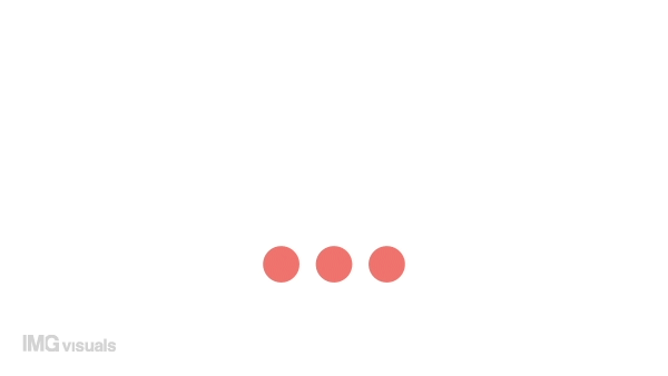 Animated unexpected indicator. Dots on sticks. 4K video footage with alpha channel transparency. Website preloader. Download, upload progress. Simple loading icon animation for web UI design